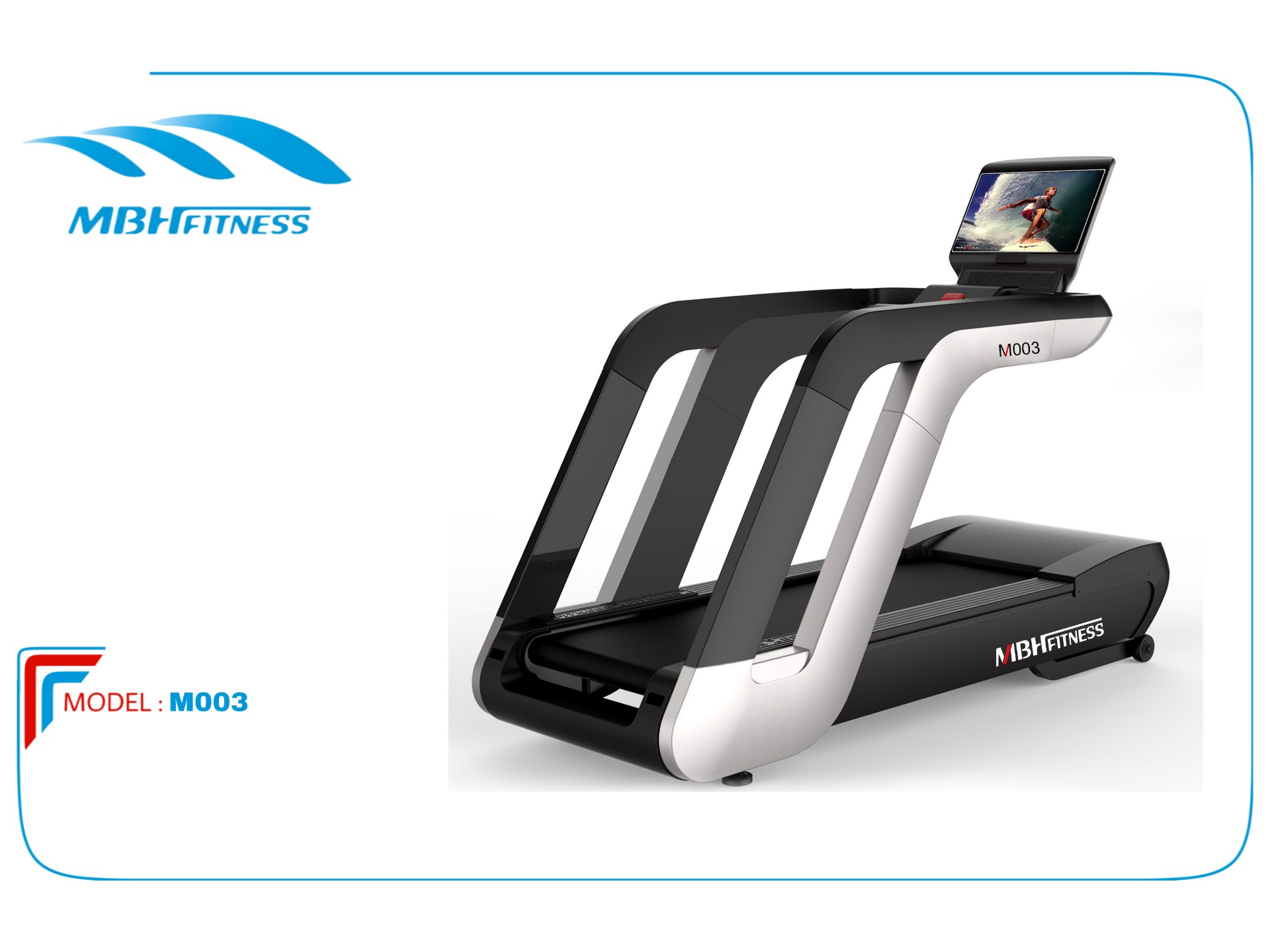 Treadmill M003 Silver Monitor LED