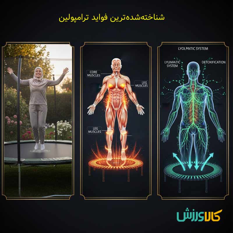 فواید ترامپولین خانگی و باشگاهی برای بدن