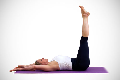 Urdhva prasarrita padasana (کشش پا به سمت بالا – دراز کش) – اوردوا پراسریتا پاداسانا