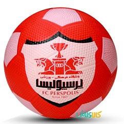 توپ فوتبال لاستیکی بتا طرح پرسپولیس