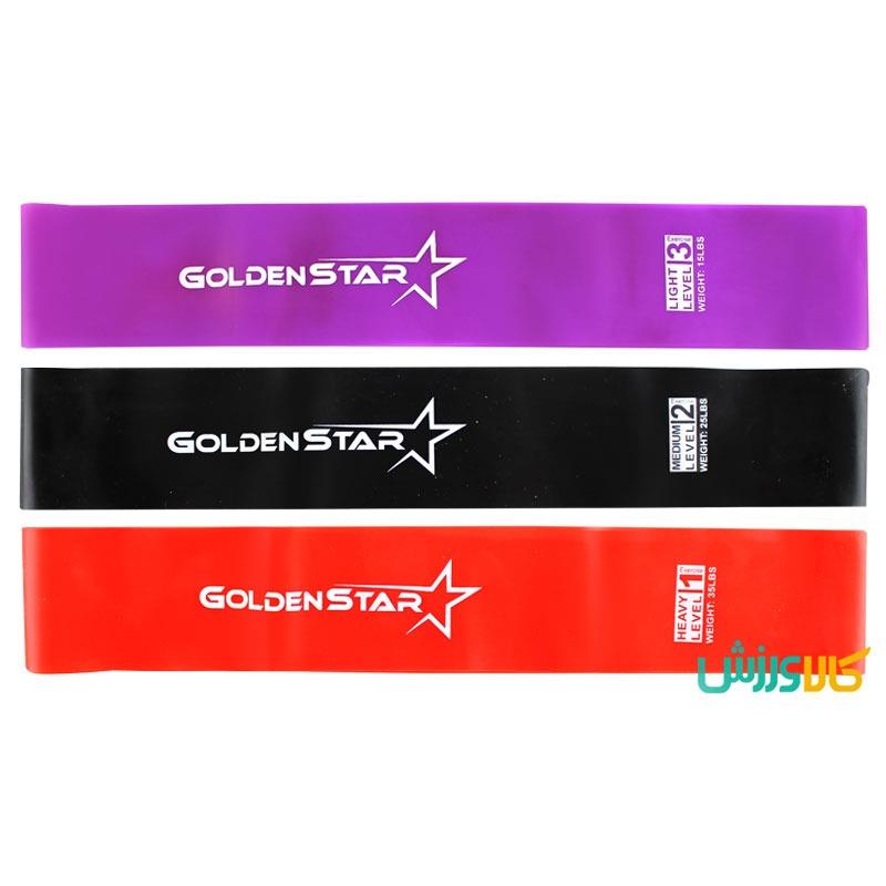 کش مینی لوپ ۳ عددی گلدن استارGolden Star Elastic Band