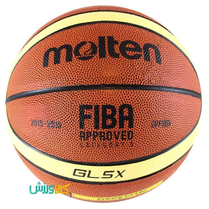 توپ بسکتبال سایز 5 مولتن مدل GL5XMolten Basketball