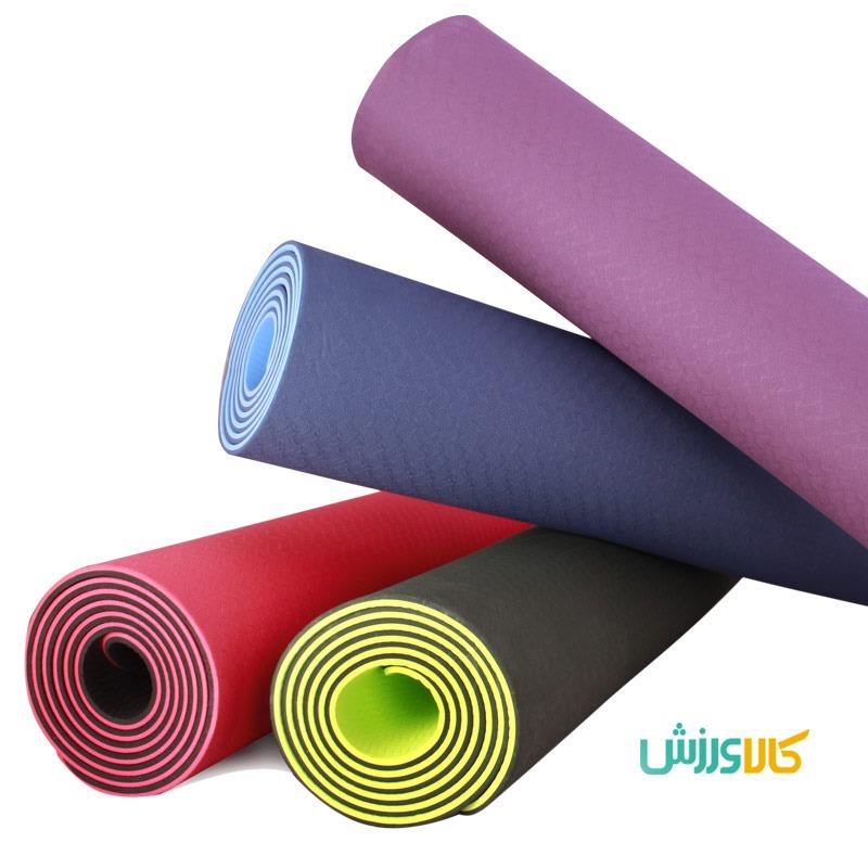 مت یوگا tpe دو رو 6 میلی متریTPE Yoga mat