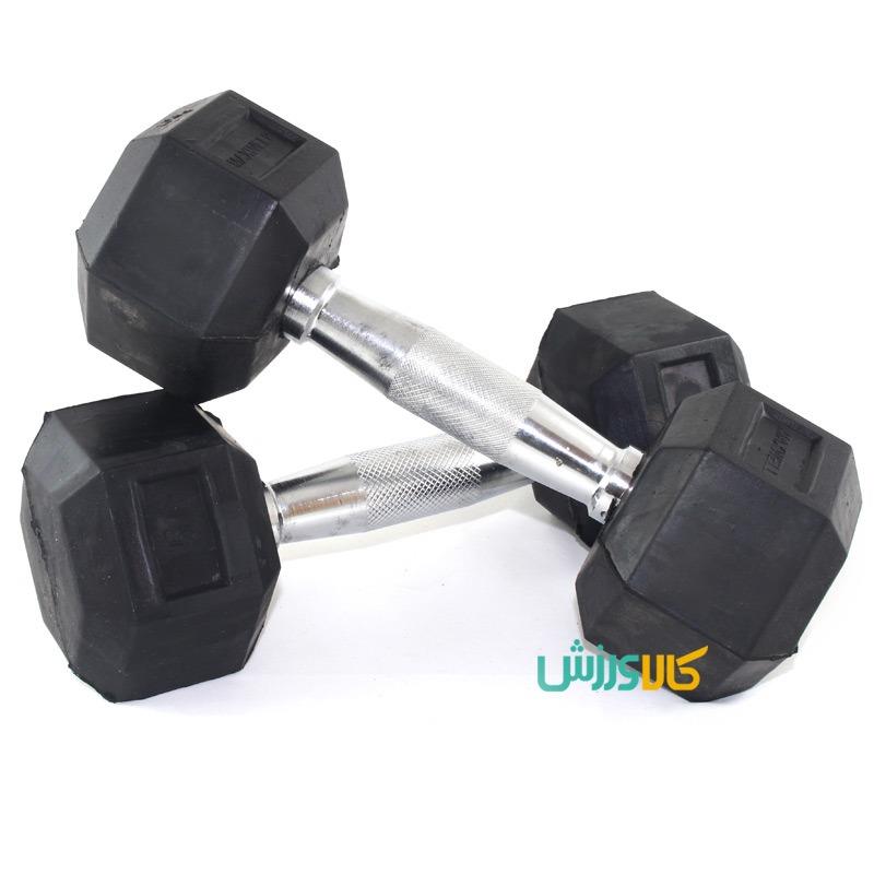 دمبل شش ضلعی 5 کیلوگرمی طرح مکسولMaxwell 6 District Dumbbell